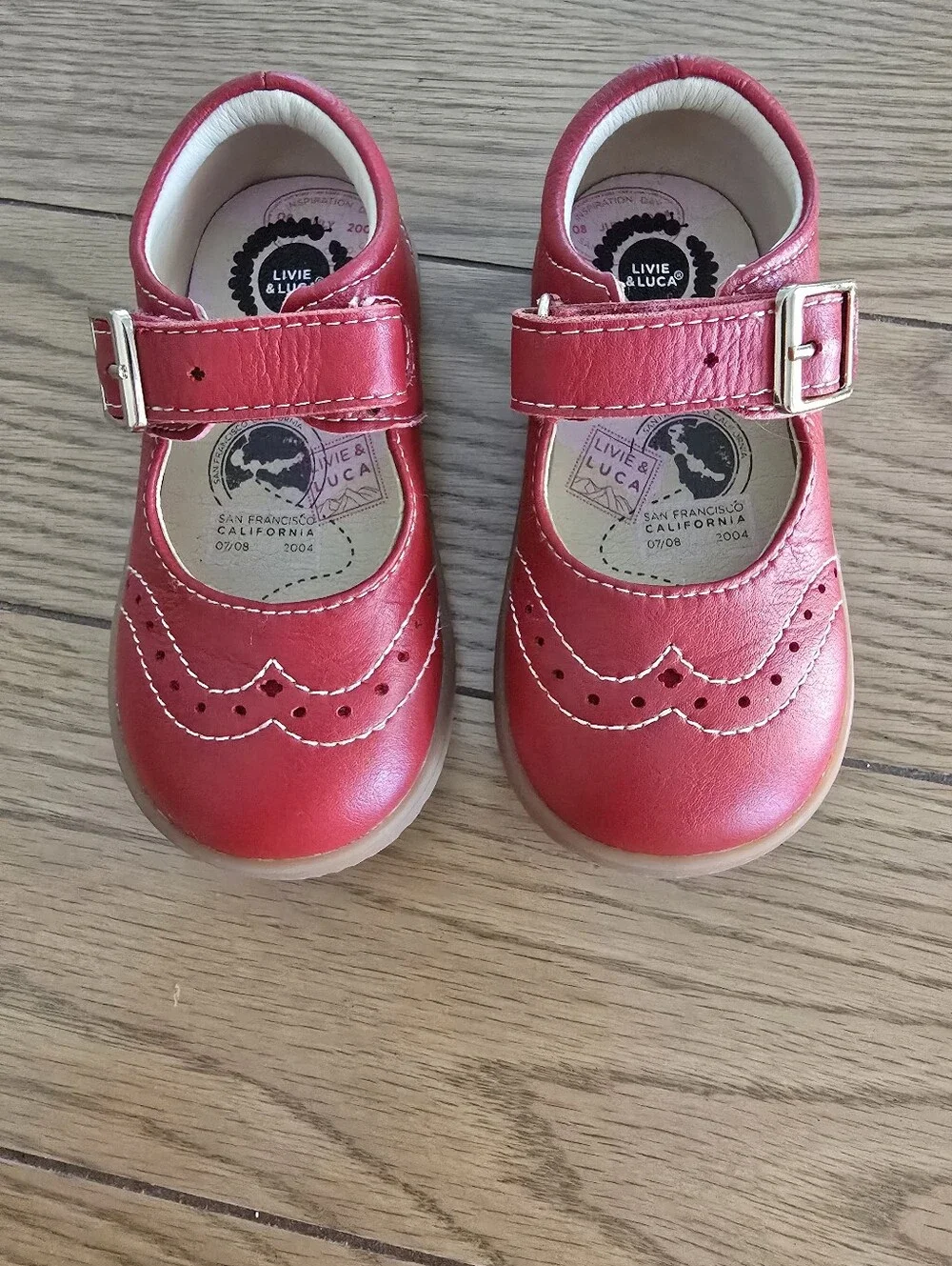 Livie & Luca Red Mary Jane Shoes 6C